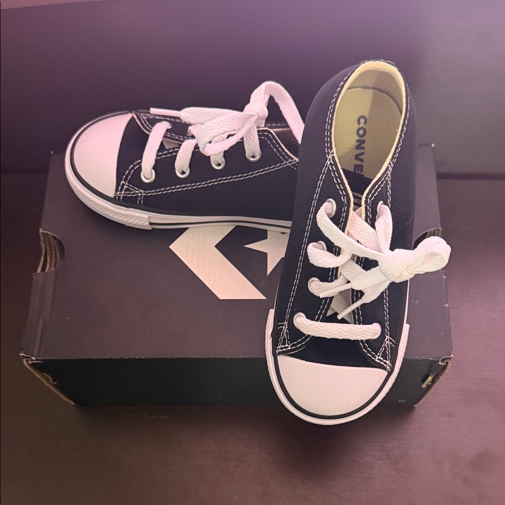 Converse Kids Black and White Sneakers